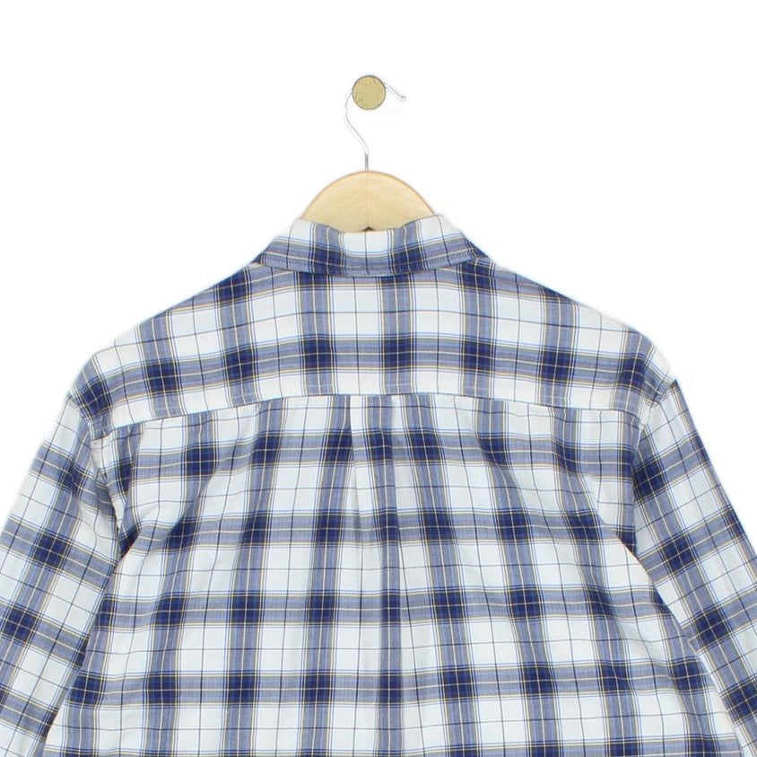 Mens Plaid Shirt Button Down Check