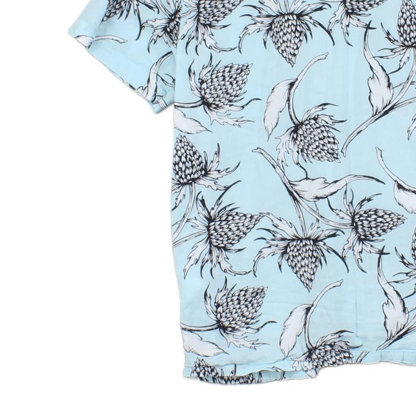 Mens Floral Shirt Short Sleeve Hawaiian Relaxed