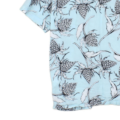 Mens Floral Shirt Short Sleeve Hawaiian Relaxed