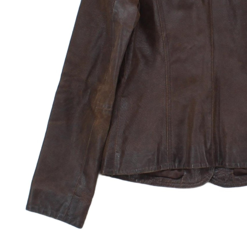 Womens Leather Blazer