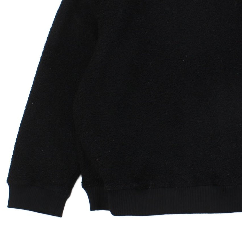 Womens Fleece Sweatshirt Oversized Crew Neck Logo