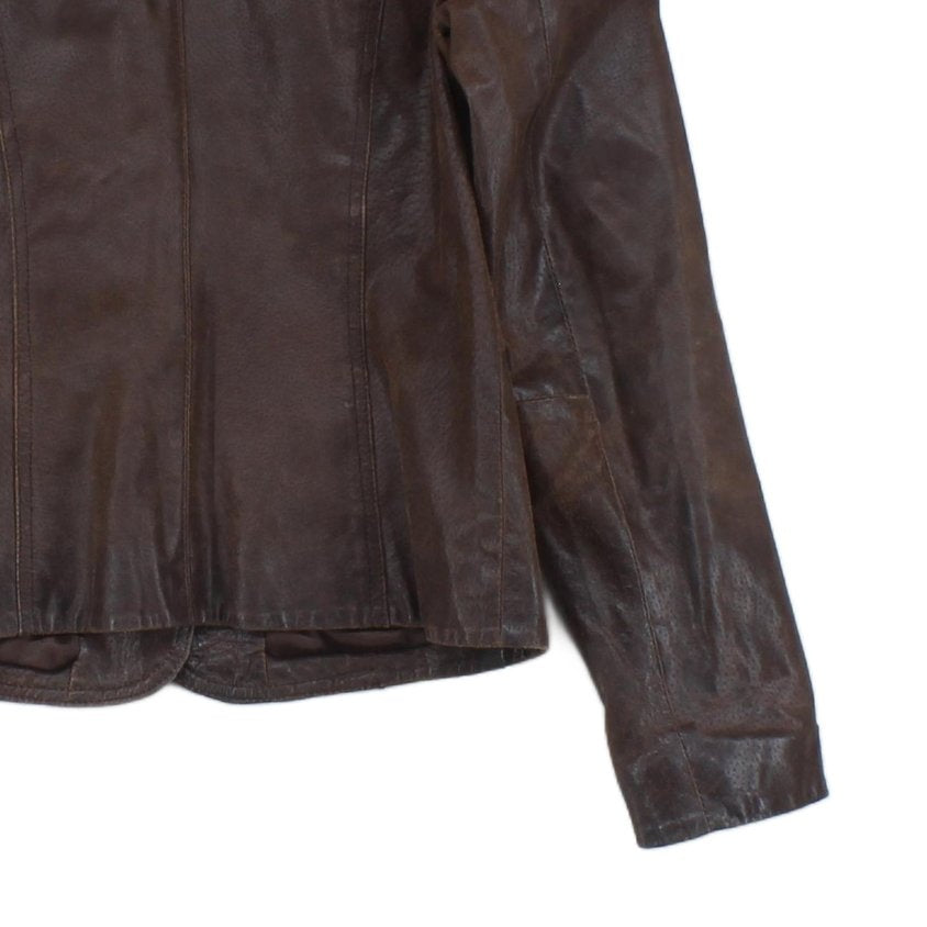Womens Leather Blazer
