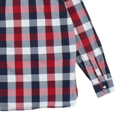 Mens Plaid Shirt Long Sleeve Button Up