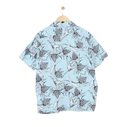 Mens Floral Shirt Short Sleeve Hawaiian Relaxed
