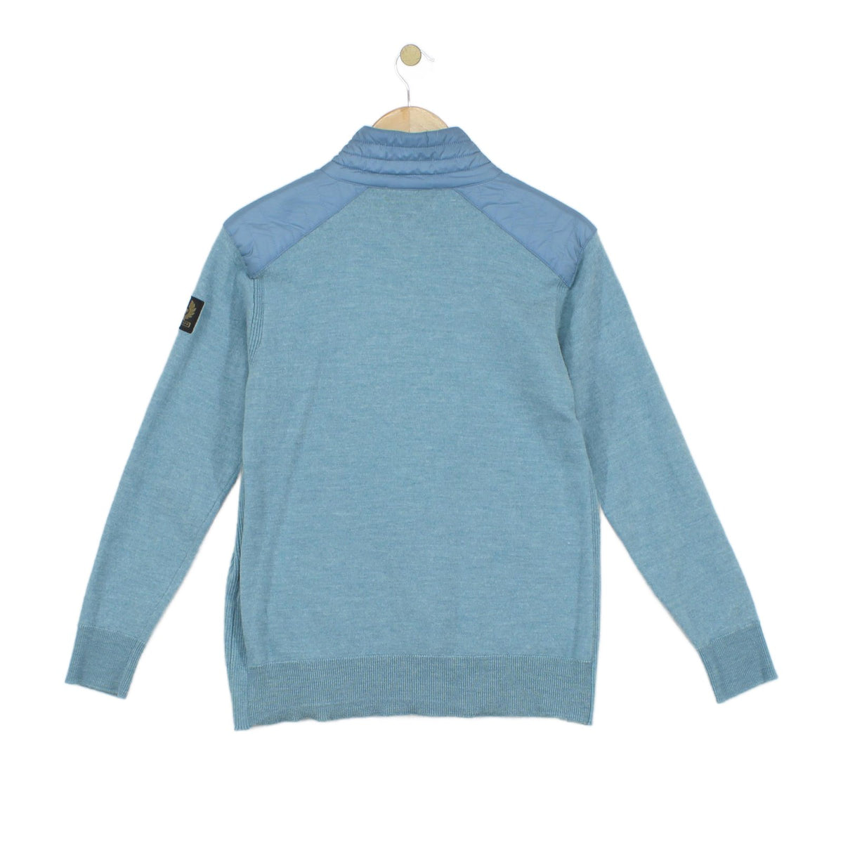 Mens 1/4 Zip Jumper Made In Italy Pullover