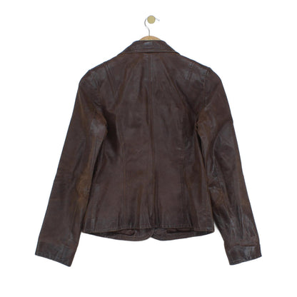 Womens Leather Blazer