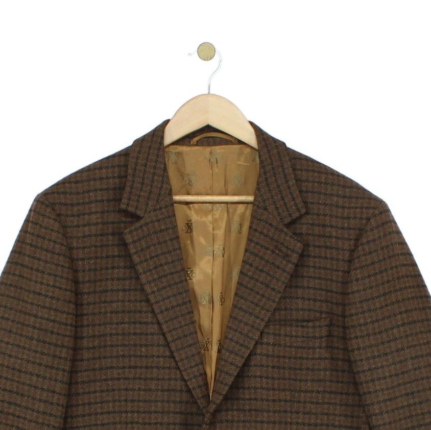 Mens Dxo Beaulieu Blazer Wool Blend Check