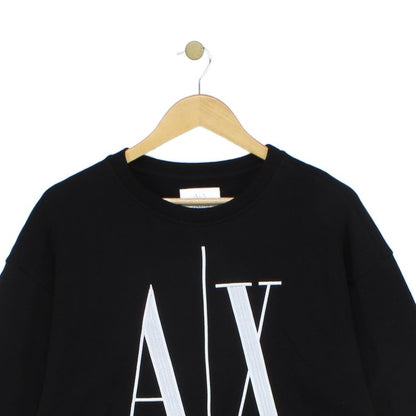 Womens Sweatshirt Embroidered Logo Long Sleeve