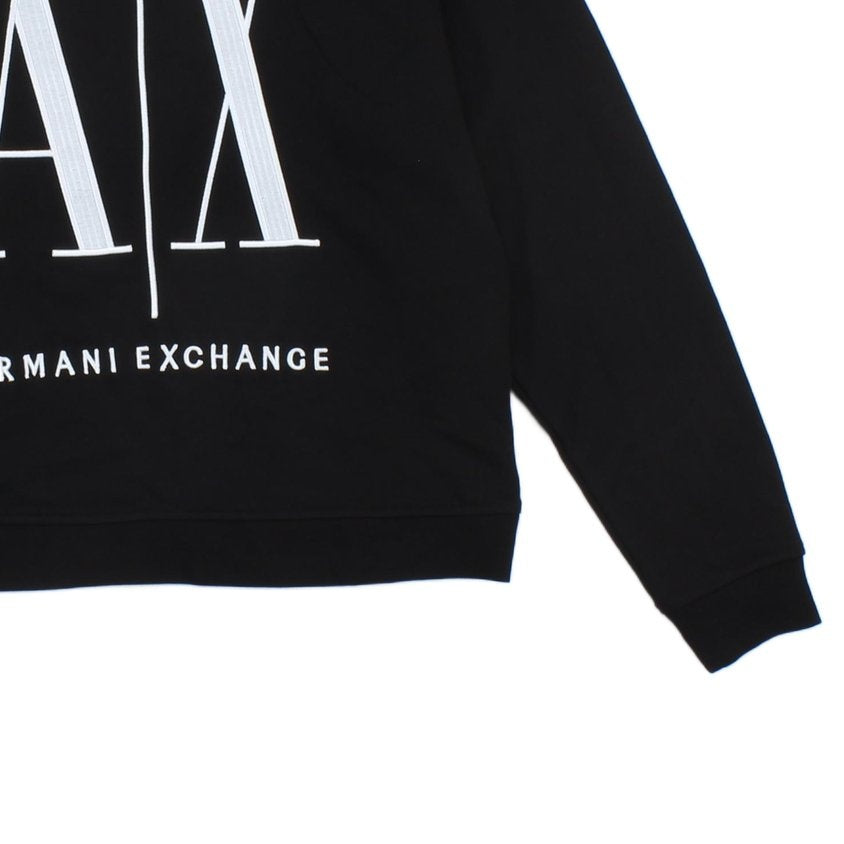 Womens Sweatshirt Embroidered Logo Long Sleeve