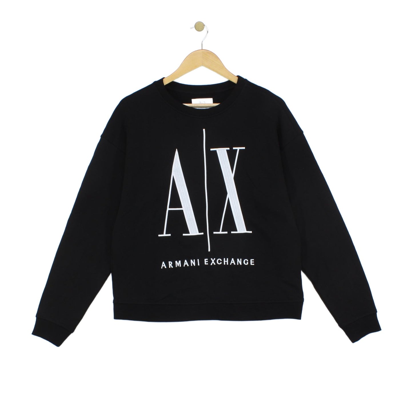 Womens Sweatshirt Embroidered Logo Long Sleeve