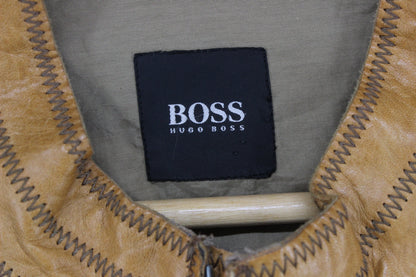 Mens Leather Jacket Full Zip