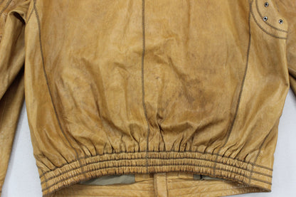Mens Leather Jacket Full Zip