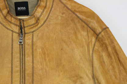 Mens Leather Jacket Full Zip