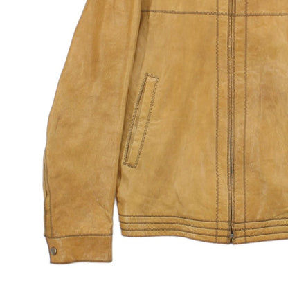 Mens Leather Jacket Full Zip