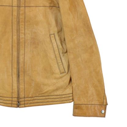 Mens Leather Jacket Full Zip