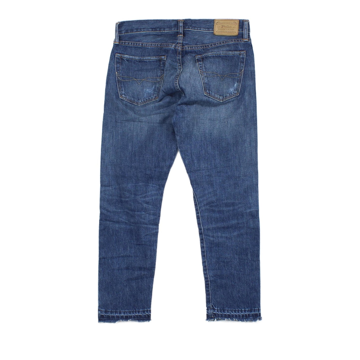 Mens Sullivan Crop Jeans Distressed Raw Hem