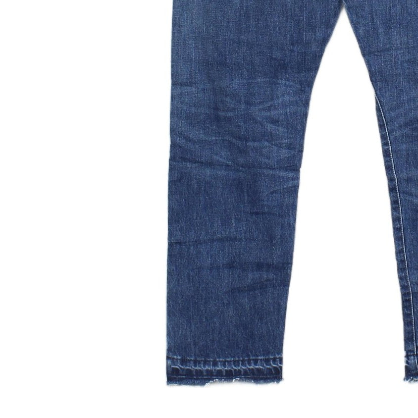 Mens Sullivan Crop Jeans Distressed Raw Hem