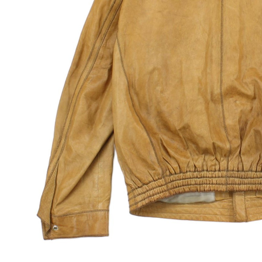 Mens Leather Jacket Full Zip