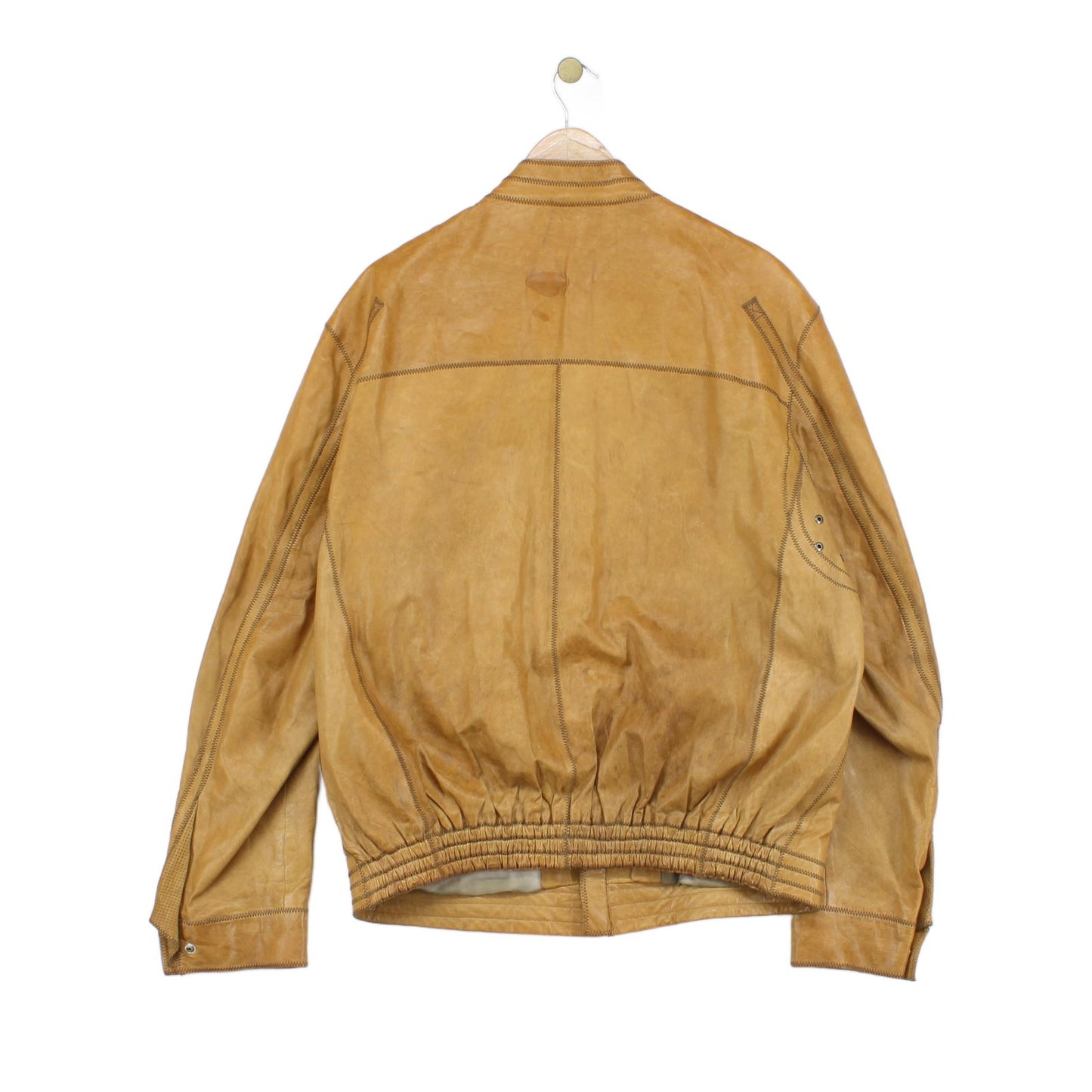 Mens Leather Jacket Full Zip