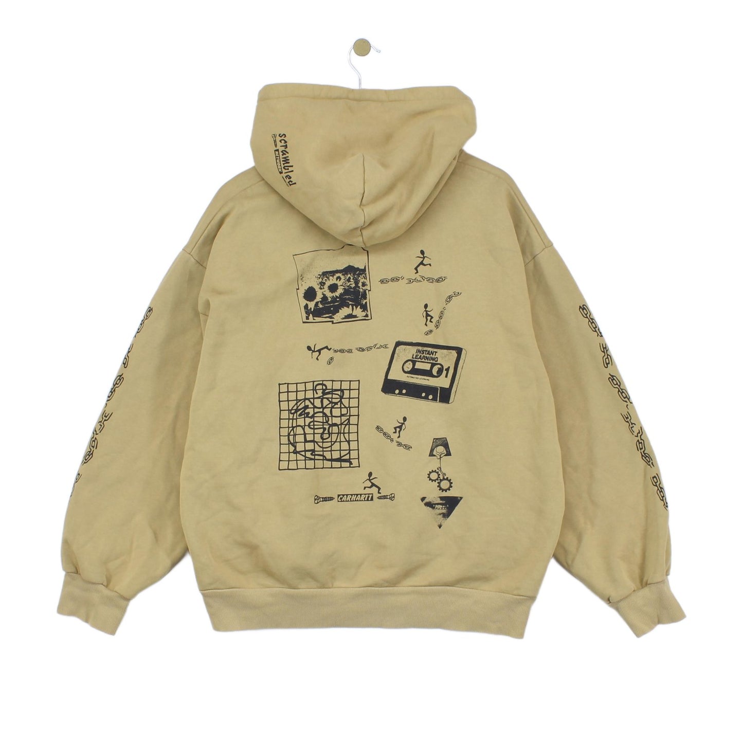 Mens Hd Scramble Hoodie Oversized Graphic Streetwear