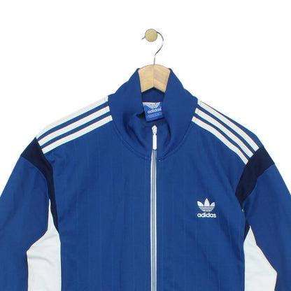 Mens Track Jacket Retro Full Zip Striped