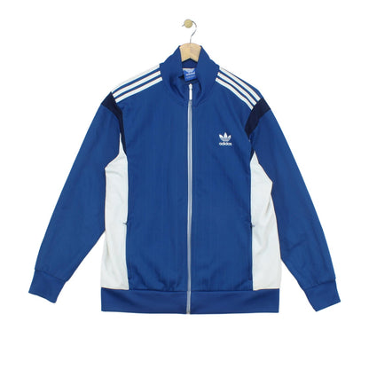 Mens Track Jacket Retro Full Zip Striped