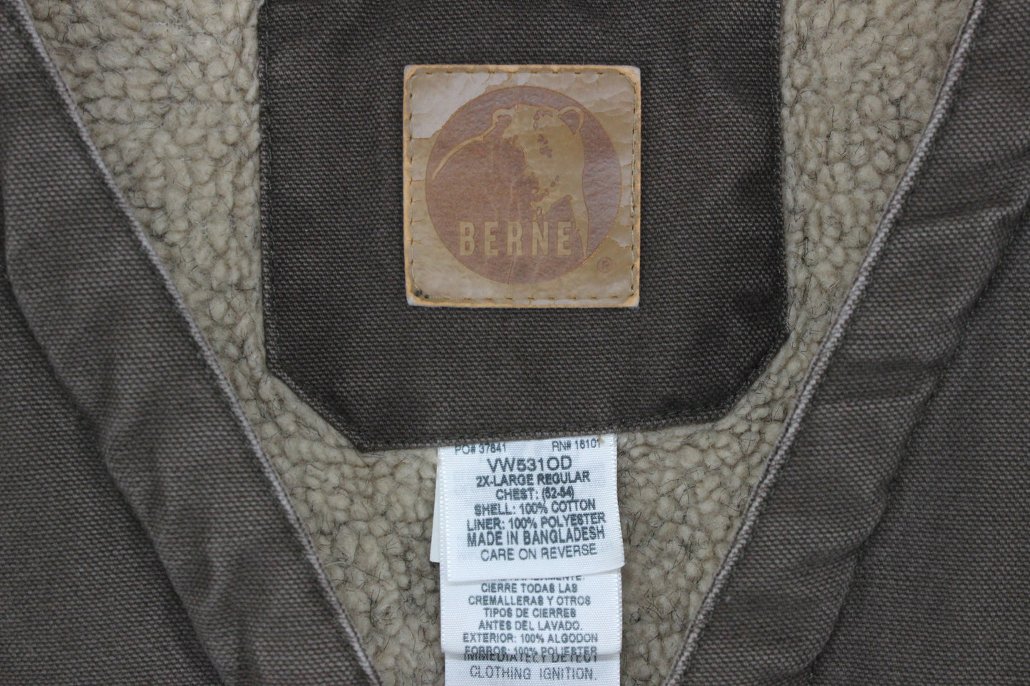 Mens Workwear Vest Jacket Fleece Lined Sleeveless