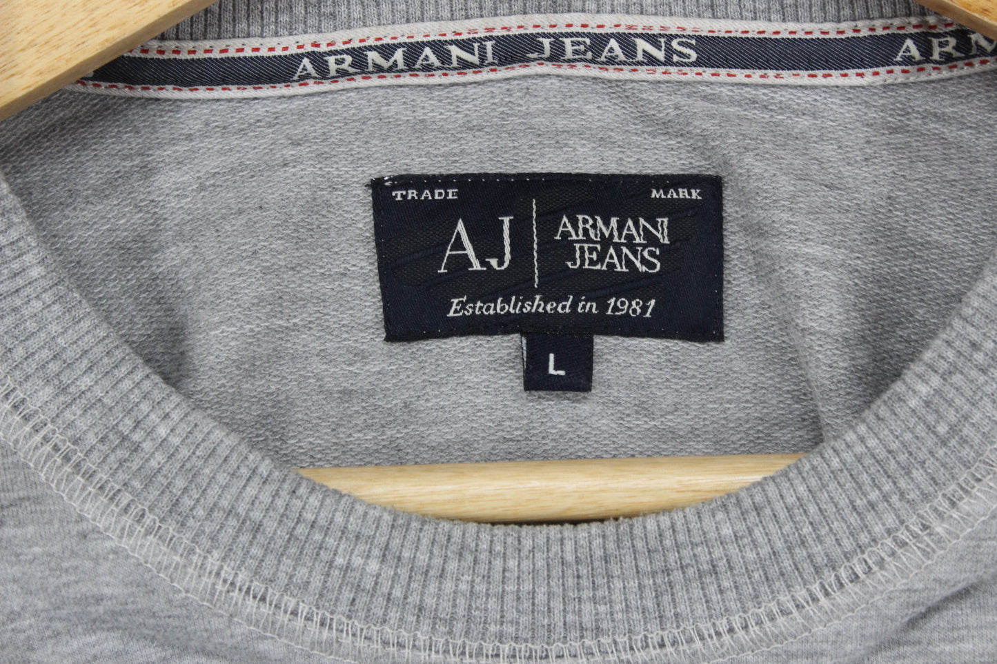 Mens Embossed Sweatshirt Crew Neck