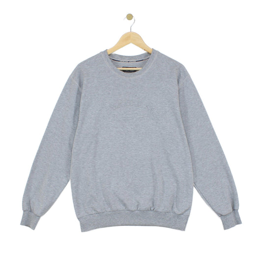 Mens Embossed Sweatshirt Crew Neck