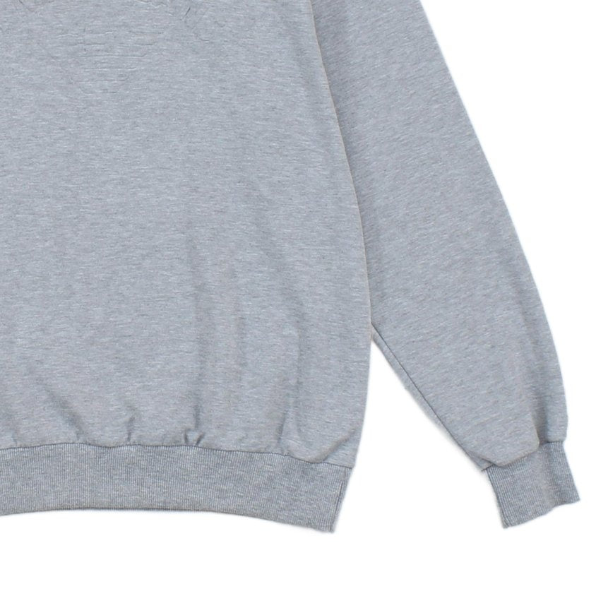 Mens Embossed Sweatshirt Crew Neck