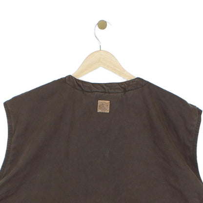 Mens Workwear Vest Jacket Fleece Lined Sleeveless
