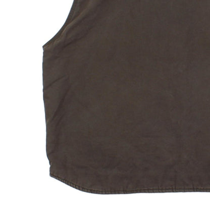 Mens Workwear Vest Jacket Fleece Lined Sleeveless