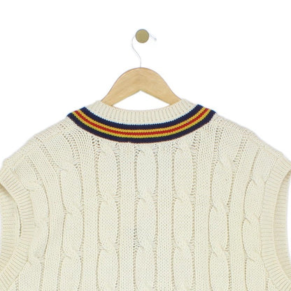 Mens Vintage Cricket Vest Jumper Uk Made Wool
