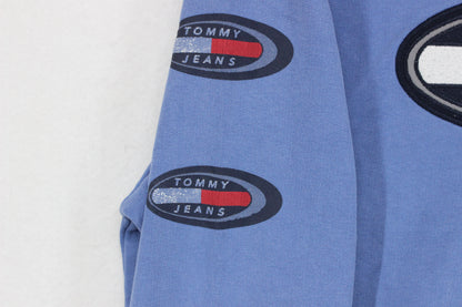 Mens Spell Out Sweatshirt Oversized Logo