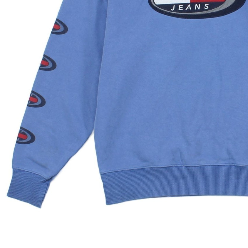 Mens Spell Out Sweatshirt Oversized Logo