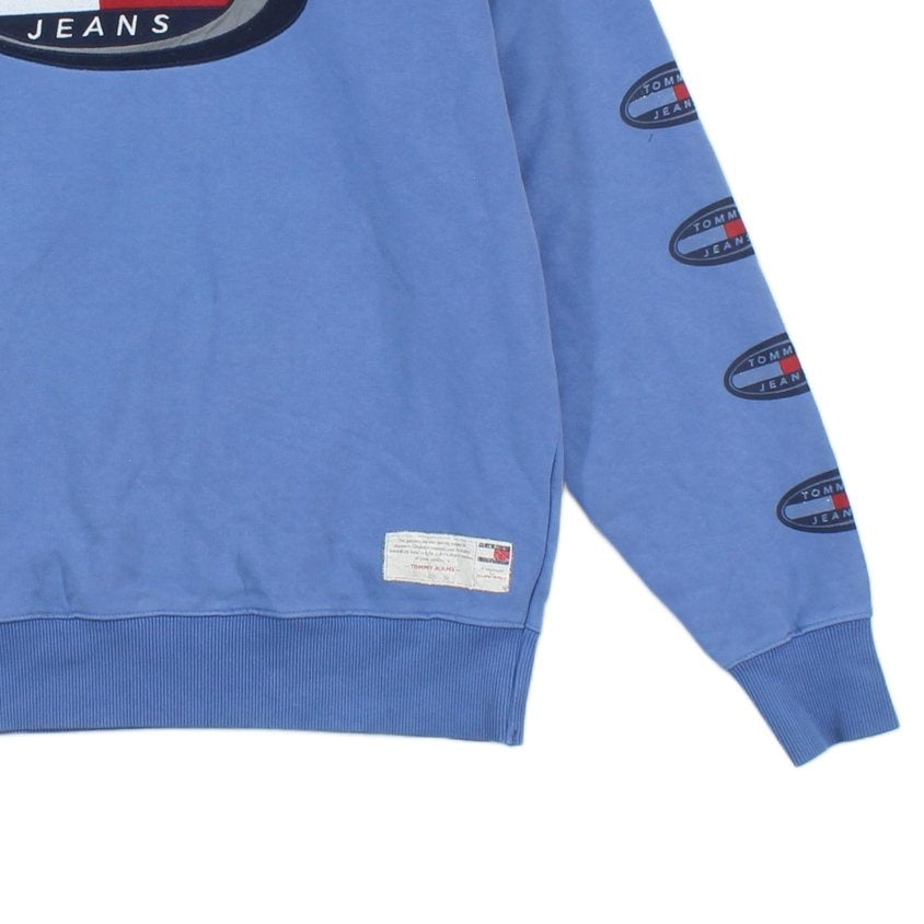 Mens Spell Out Sweatshirt Oversized Logo