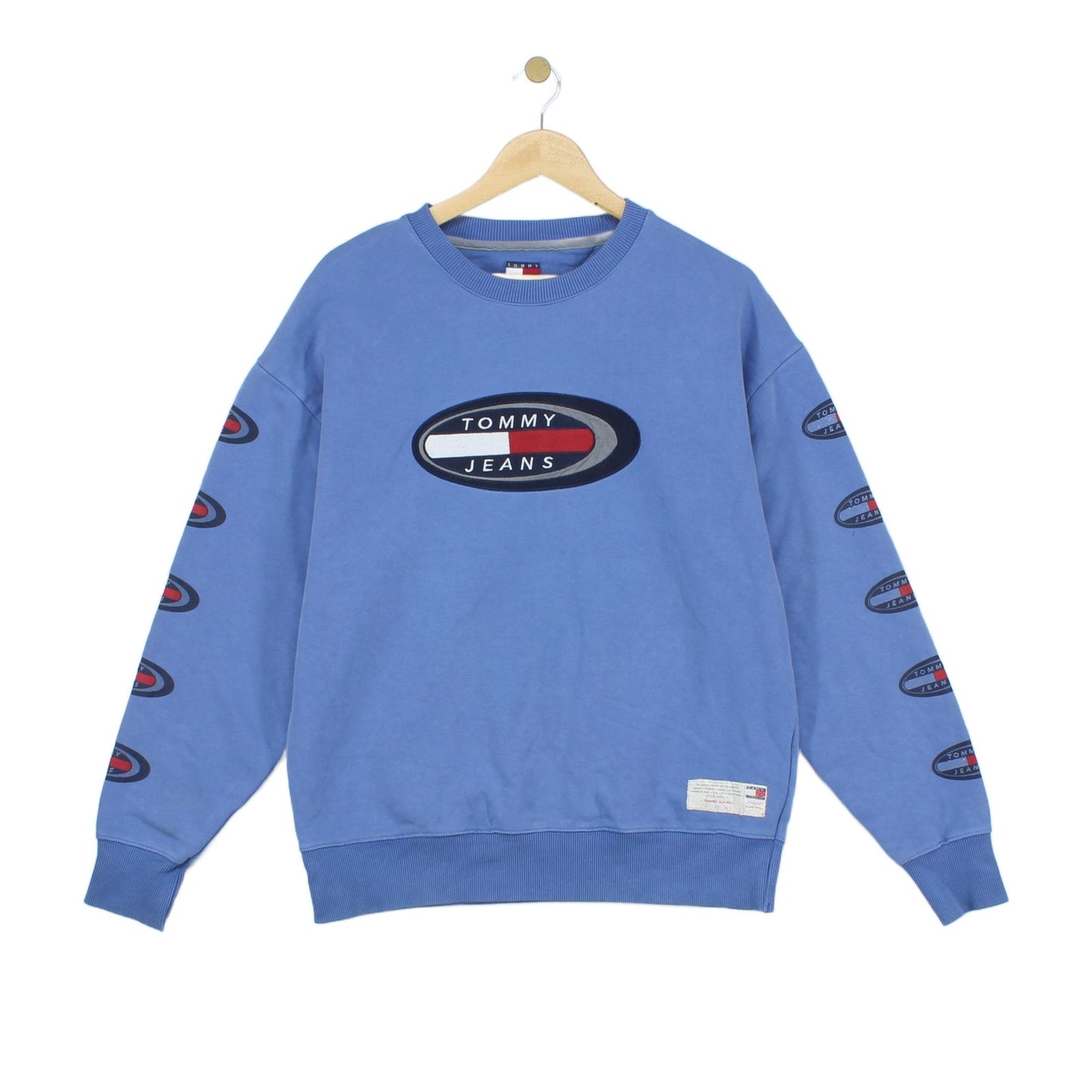 Mens Spell Out Sweatshirt Oversized Logo