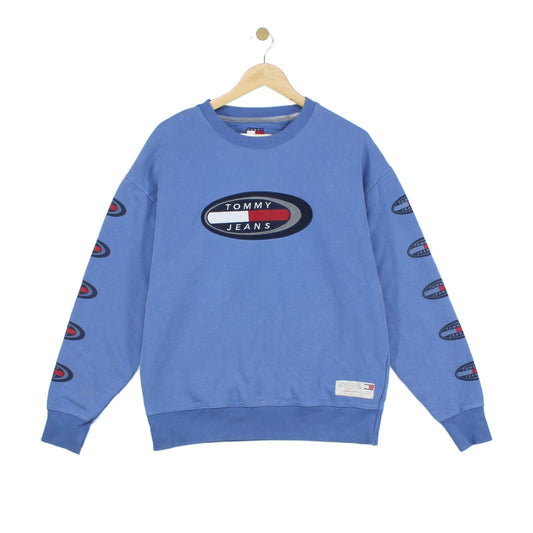 Mens Spell Out Sweatshirt Oversized Logo