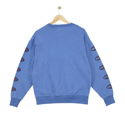 Mens Spell Out Sweatshirt Oversized Logo