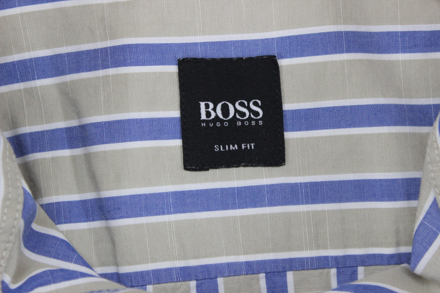 Mens Striped Shirt Slim Fit Long Sleeve