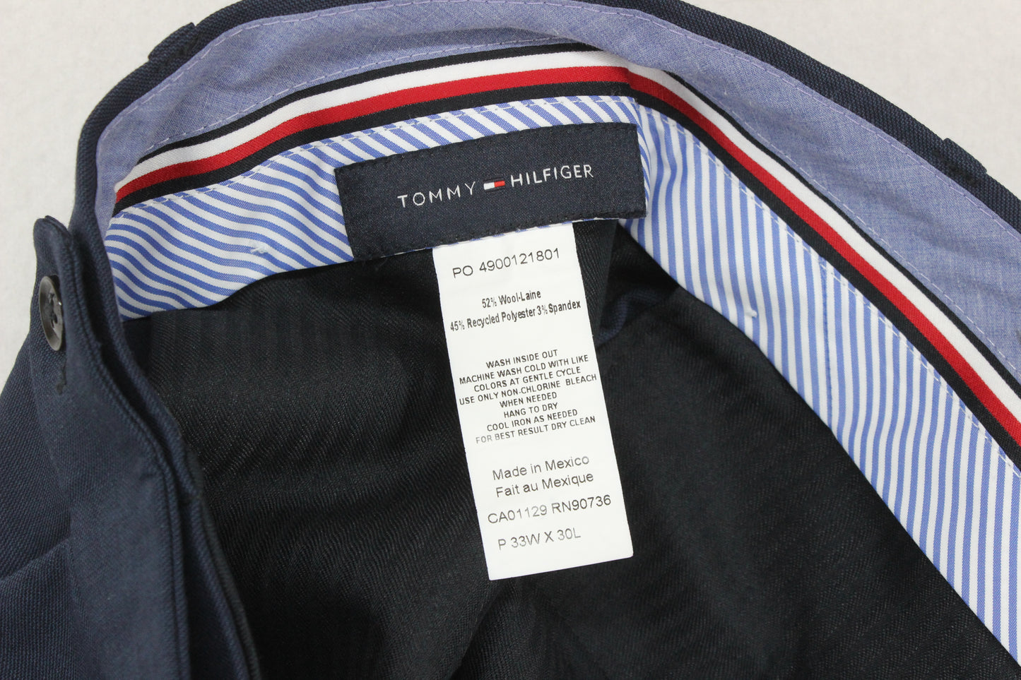 Mens Trousers Zip Fly