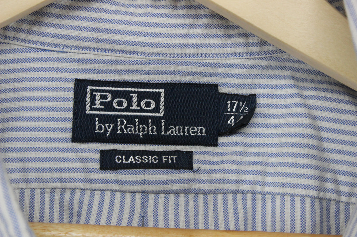 Mens Striped Shirt Classic Long Sleeve