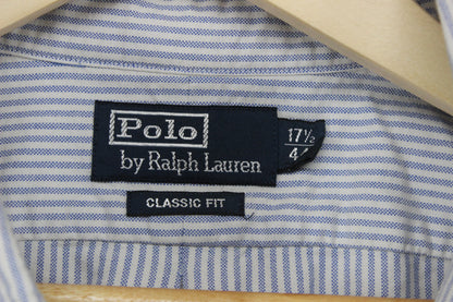 Mens Striped Shirt Classic Long Sleeve