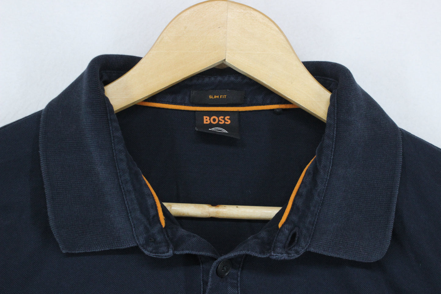 Mens Polo Shirt Slim Fit Long Sleeve Collared