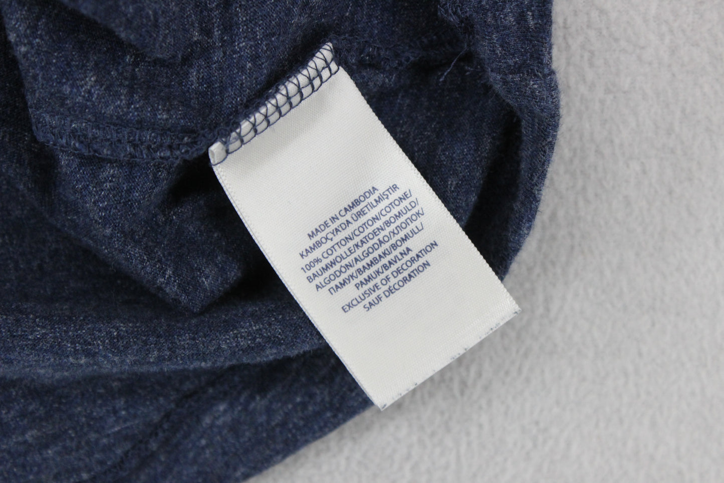 Mens T-Shirt Long Sleeve Crew Neck