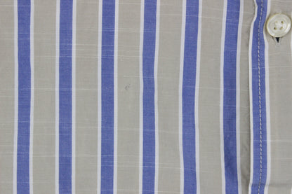 Mens Striped Shirt Slim Fit Long Sleeve