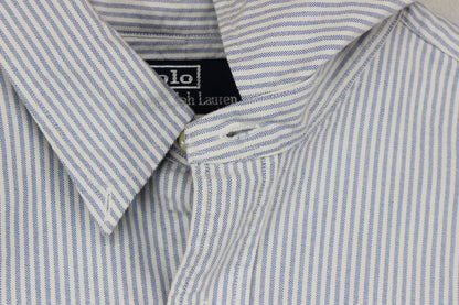 Mens Striped Shirt Classic Long Sleeve