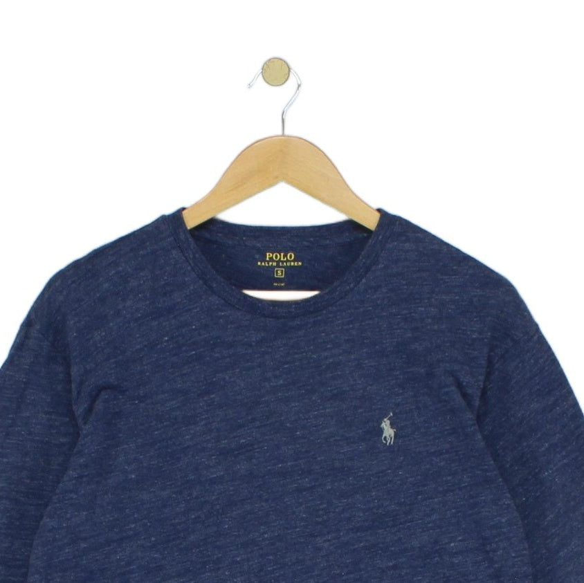 Mens T-Shirt Long Sleeve Crew Neck