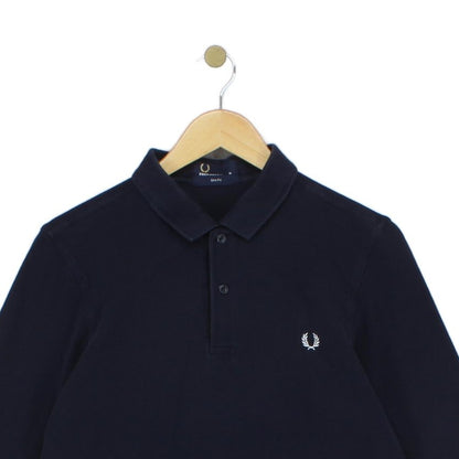 Mens Polo Shirt Slim Fit Long Sleeve