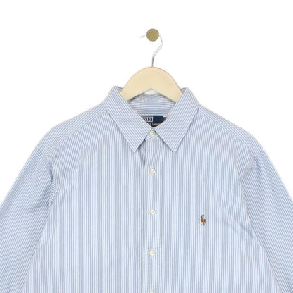 Mens Striped Shirt Classic Long Sleeve